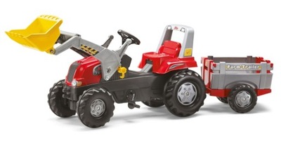 Traktor Junior Zestaw z Łyżką Przyczepą Rolly Toys