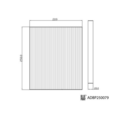 FILTRAS KABINOS BLUE PRINT ADBP250079 