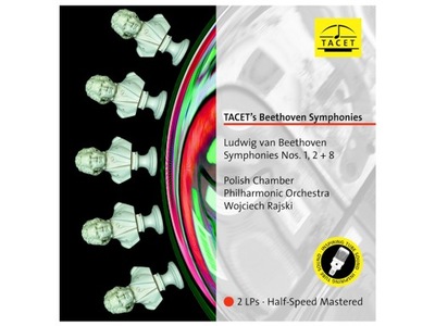 Tacet van Beethoven Symphonies Nos. 1, 2 + 8 2 LP
