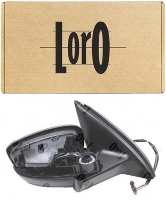 Скло дзеркало праве випукле skoda rapid nh1 nh3 2012- фото №1