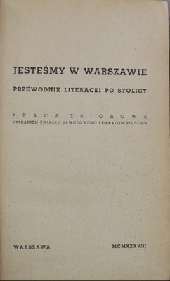 Jesteśmy w Warszawie 1938 r.