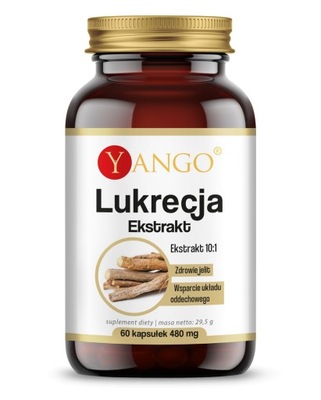 Lukrecja ekstrakt 10:1 60 kapsułek Yango