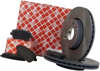 Febi гальмівні диски+ гальмівні колодки перед renault clio iii 260mm фото №1