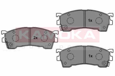 ZAPATAS HAM PARTE DELANTERA KAMOKA MAZDA 323 F VI 1.6  