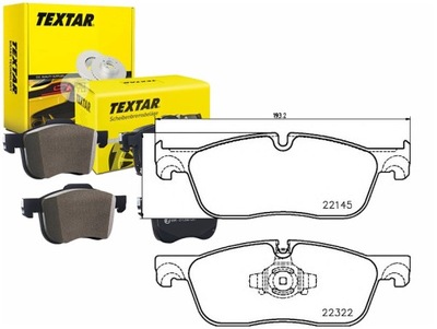 TEX2214501 ZAPATAS DE FRENADO JAGUAR PARTE DELANTERA XE/XF 2,0-3,0  