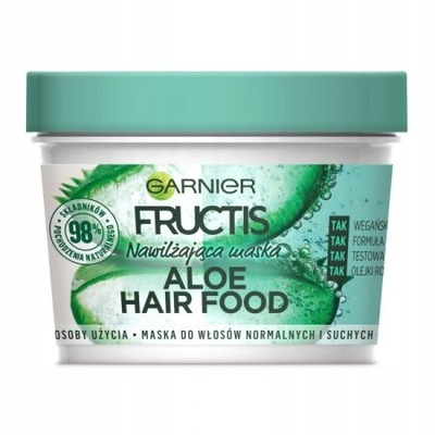 Garnier Fructis Aloe Hair Food 3w1 Nawilżająca maska do włosów 390ml