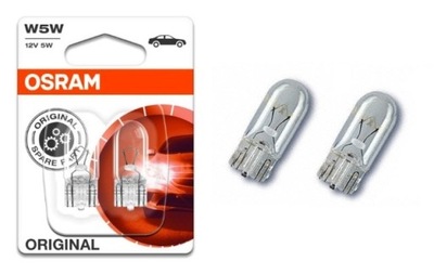 LUZ LUCES W5W OSRAM 2 PIEZAS SKODA OCTAVIA 2  