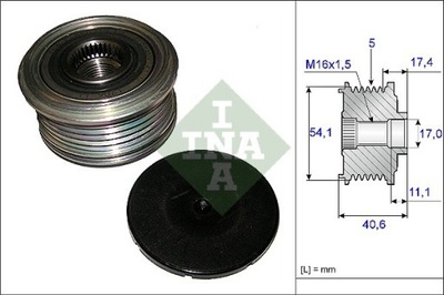 WHEEL PULLEY ELECTRIC GENERATOR RENAULT 535008910  