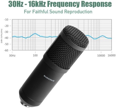 Mikrofon pojemnościowy studyjny SUDOTACK ST-800