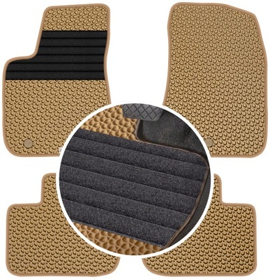 LANCIA THEMA II 2011-2014 ALFOMBRILLAS GOMA PARA COCHE EVA COLOR BEIGE  