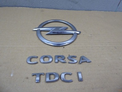 logo znaczek emblemat tył OPEL CORSA D TDCI