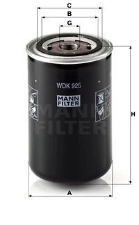 WDK925 FILTRO COMBUSTIBLES  