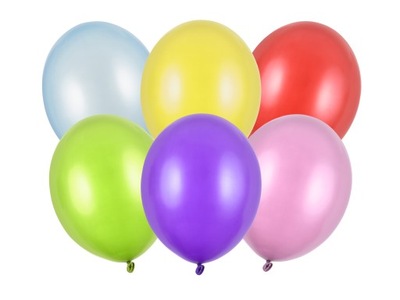 Balony metalik MIX KOLORÓW 30 cm 50 szt. STRONG