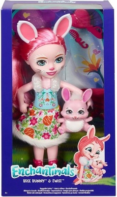 Duża lalka Mattel Enchantimals Huggable Cuties - Bree Bunny &amp; Twist (30