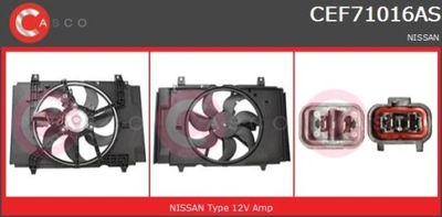 Вентилятори радіатора casco cef71016as фото №1
