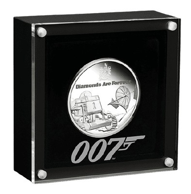 Srebrna moneta James Bond:Diamonds Are Forever,1oz