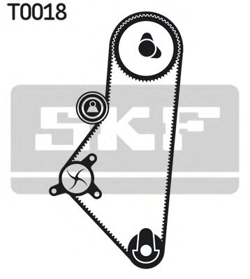 КОМПЛЕКТ РЕМНЯ ГРМ SKF VKMA 03201