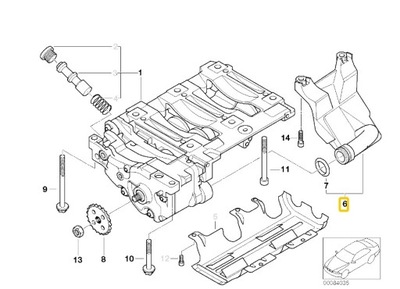 BMW E46 E90 E87 ЗАБІРНИК НАСОСУ МАСЛА N42 N45 N46 7500328 OE