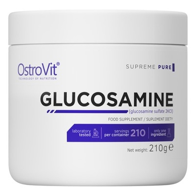 OSTROVIT Naturalna Glukozamina na stawy SUPREME PURE 210G Czysty proszek