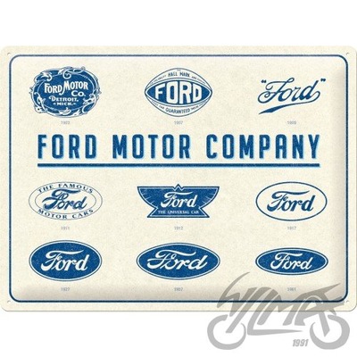 PLACA PLAKAT 30X40 FORD LOGOTIPO EVOLUTION 23299  