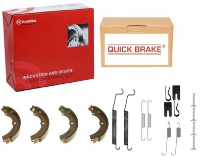 Гальмівні колодки+ пружини mitsubishi colt vi 1.3 2004-12 фото №1