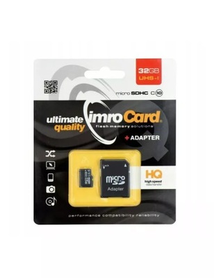 IMRO KARTA PAMIĘCI 32GB MICROSDHC KL. 10 UHS-I