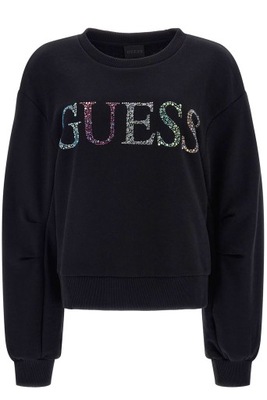 GUESS Bluza damska Logo W3GQ09 KBK32 Czarny M