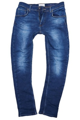 ZARA MAN SLIM JEANSY spodnie męskie granatowe PREMIUM 32/32 pas 82