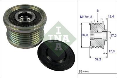 КОЛЕСО ШКІВ ГЕНЕРАТОРА MAZDA 6, CX-5 2.2 D 04.12- 535024710