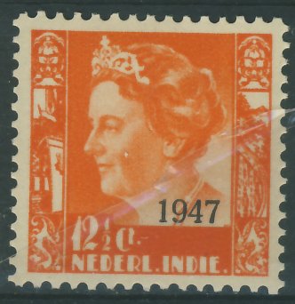 Nederl. Indie 12 1/2 cent. - Królowa 1947