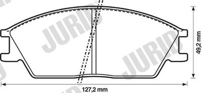 КОЛОДКИ ГАЛЬМІВНІ ПЕРЕД JURID 572268J
