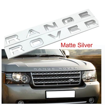 EMBLEM INSCIPTION SIGN RANGE ROVER MATTE SILVER  