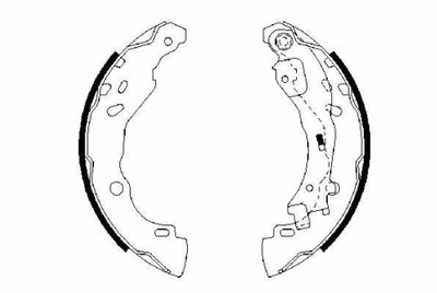 ZAPATAS DE TAMBOR DE FRENADO CITROEN C3 02- (+ABS)  
