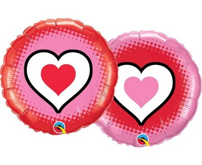 Balon na Walentynki Dekoracja Walentynkowa Serca Zakochani Miłość