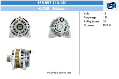 BV PSH ГЕНЕРАТОР NISSAN 110A ГЕНЕРАТОР