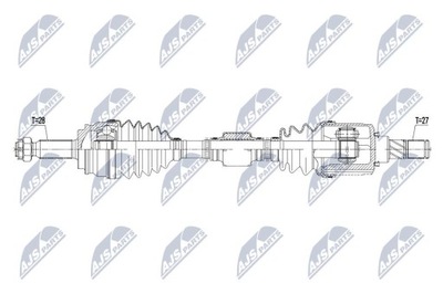 SEMI-EJE DE ACCIONAMIENTO JEEP COMPASS ACCIONAMIENTO DELANTERO 2.0 -14 /ATM,PRAWA  