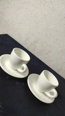 filiżanki do espresso biała chińska porcelana