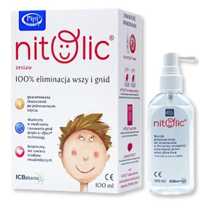 Zestaw do eliminacji wszy, gnid Pipi Nitolic 100ml