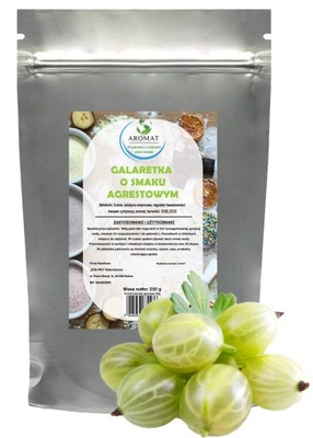 Galaretka Zielona o smaku Agrestowym 0,25kg AROMAT 250g