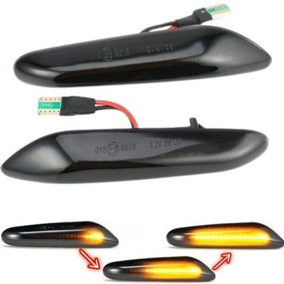 ДИНАМИЧЕСКИЙ ПОВОРОТНИКИ БОК LED BMW E46 E60 E90 E87 ДЫМОВЫЕ PLYWAJACE 