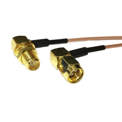 Modem Coaxial Cable SMA Male Plug Right An Antenna