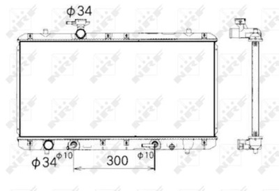 NRF 53429 CHLODNICA, SISTEMA DE REFRIGERACIÓN DEL MOTOR  