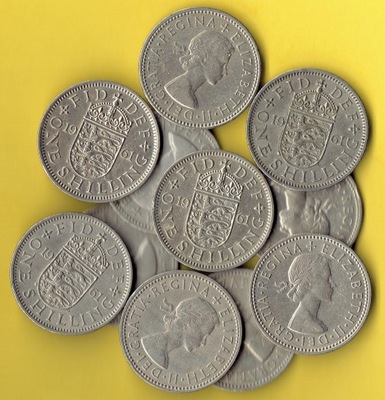 Wielka Brytania 1 Shilling 1961 r.