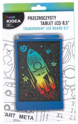 Tablet przezroczysty niebieski Kidea. Derform