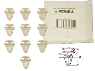 MITSUBISHI GALANT 92-96 ABRAZADERA REMACHE DE COLECTOR MAPAS  