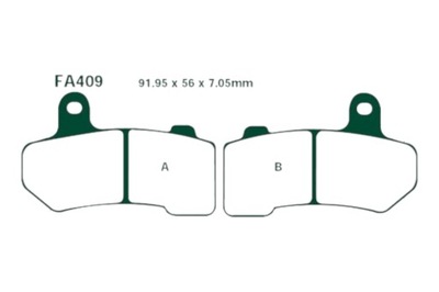 КОЛОДКИ ГАЛЬМІВНІ EBC FA 409 V HD VRSCAW 1250 V-ROD