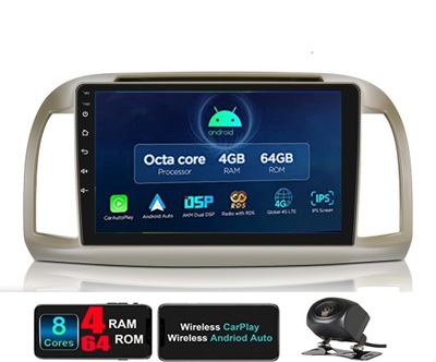 RADIO GPS ANDROID NISSAN MARCH MICRA 2002 - 10 4GB  