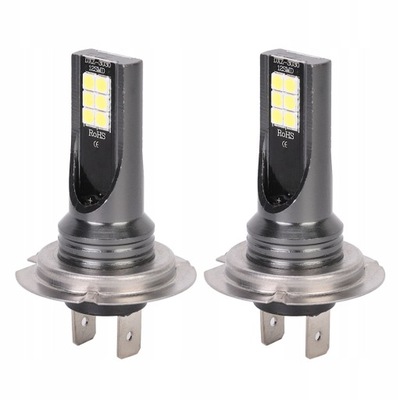 2 PIEZAS LUZ H7 12LED FARO AUTO  