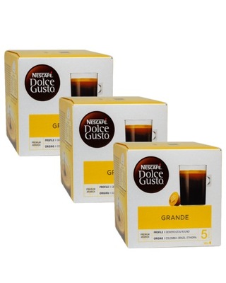 Kawa kapsułki NESCAFE DOLCE GUSTO GRANDE 3 x 30 szt