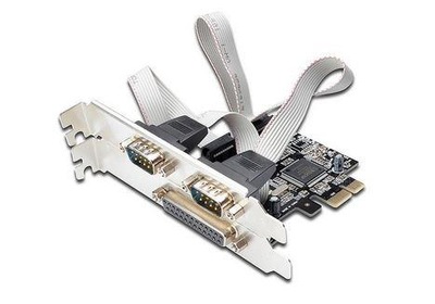 Kontroler COM+LPT Digitus PCIe, 2x RS-232/COM, 1x